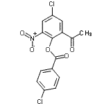 CAS 登录号：357166-50-8， 2-乙酰基-4-氯-6-硝基苯基4-氯苯甲酸酯