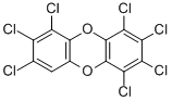 结构式 CAS# 35822-46-9, 1,2,3,4,6,7,8-七氯二苯并对二恶英