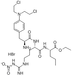 CAS#: 35849-53-7， N-[N2-[3-[Bis(2-Chloroethyl)Amino]-L-Phenylalanyl]-N5-[Imino(Nitroamino)Methyl]-L-Ornithyl]-L-Norvaline Ethyl Ester Monohydrobromide