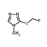 CAS 登录号：359459-94-2， 3-(氟甲硫基)-4-甲基-1,2,4-三唑