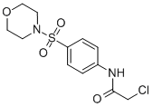 structure of CAS# 35959-60-5, 2-Chloro-N-[4-(Morpholine-4-Sulfonyl)-Phenyl]-Acetamide;2-Chloro-N-(4-Morpholinosulfonylphenyl)Acetamide;2-Chloro-N-(4-Morpholin-4-Ylsulfonylphenyl)Ethanamide;Ivk/0028643