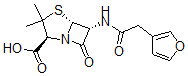 CAS 登录号：35987-91-8， (2S,5R,6R)-6-[(2-呋喃-3-基乙酰基)氨基]-3,3-二甲基-7-氧代-4-硫杂-1-氮杂双环[3.2.0]庚烷-2-羧酸