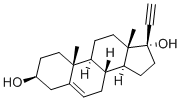 CAS#: 3604-60-2， 17-Ethynyl-10,13-Dimethyl-1,2,3,4,7,8,9,11,12,14,15,16-Dodecahydrocyclopenta[a]Phenanthrene-3,17-Diol