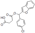 CAS 登录号：3607-35-0， 4-[1-苯并呋喃-2-基-(4-氯苯基)甲氧基]-4-氧代丁酸