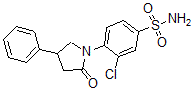 CAS#: 36090-38-7， 3-Chloro-4-(2-Oxo-4-Phenylpyrrolidin-1-Yl)Benzenesulfonamide