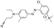 CAS#: 36116-28-6， [4-Chloro-3-[4-(2-Cyanoethyl-Ethylamino)-2-Methylphenyl]Diazenylphenyl]-Trimethylazanium Chloride