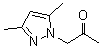 结构式 CAS# 361343-66-0, 1-(3,5-二甲基-1H-吡唑-1-基)丙酮