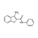 structure of CAS# 361991-92-6, 3-Amino-N-Phenyl-1-Benzofuran-2-Carboxamide;(3-aminobenzo[d]furan-2-yl)-N-benzamide;3-amino-{N}-phenyl-1-benzofuran-2-carboxamide;3-Amino-benzofuran-2-carboxylic acid phenylamide