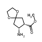 CAS#: 362489-00-7， Methyl (7S,8R)-8-Amino-1,4-Dioxaspiro[4.4]Nonane-7-Carboxylate