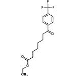 structure of CAS# 362669-42-9, Ethyl 8-Oxo-8-[4-(Trifluoromethyl)Phenyl]Octanoate;Ethyl 8-oxo-8-(4-trifluoromethylphenyl)octanoate