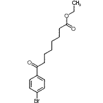 structure of CAS# 362669-43-0, Ethyl 8-(4-Bromophenyl)-8-Oxooctanoate;ethyl 8-(4-bromophenyl)-8-oxooctanoate
