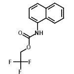 结构式 CAS# 363-21-3, 2,2,2-三氟乙基1-萘基氨基甲酸酯