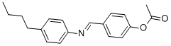 structure of CAS# 36395-07-0, 4-Acetoxybenzylidene 4-Butylaniline;Acetic Acid [4-[(4-Butylphenyl)Iminomethyl]Phenyl] Ester;[4-[(4-Butylphenyl)Iminomethyl]Phenyl] Ethanoate;Fr-1093