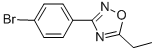 structure of CAS# 364743-34-0, 3-(4-Bromophenyl)-5-Ethyl-1,2,4-Oxadiazole