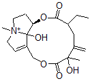 CAS#: 36506-81-7， (12xi)-13,19-Didehydro-15,20-dihydro-8,12-dihydroxy-4-methyl-11,16-dioxosenecionan-4-ium