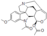 CAS#: 36536-63-7， (17S)-1-Acetyl-19,20-didehydro-17,18-epoxy-11-methoxycuran-17-ol acetate