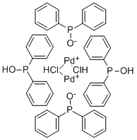 CAS#: 36536-69-3， Dihydrogen Di-mu-Chlorotetrakis(Diphenylphosphinito-Kp) Dipalladate(2-)