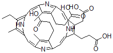 CAS#: 36548-09-1， 3-(Carboxymethyl)-12-Ethyl-8,13,17-Trimethyl-21H,23H-Porphine-2,7,18-Tripropanoic Acid