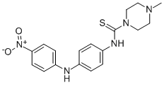 CAS#: 36590-19-9， 4-Methyl-N-[4-[(4-Nitrophenyl)Amino]Phenyl]-1-Piperazinecarbothioamide