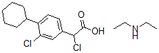 CAS#: 36616-54-3， alpha,m-Dichloro-p-cyclohexylphenylacetic acid diethylamine salt