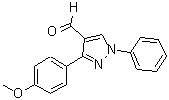 structure of CAS# 36640-42-3, 3-(4-Methoxy-Phenyl)-1-Phenyl-1H-Pyrazole-4-Carbaldehyde;3-(4-Methoxyphenyl)-1-Phenyl-Pyrazole-4-Carbaldehyde;3-(4-Methoxyphenyl)-1-Phenyl-4-Pyrazolecarboxaldehyde;Zinc00293735