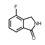 structure of CAS# 366452-96-2, 4-Fluoro-1-Isoindolinone;4-Fluoro-2,3-dihydro-1H-isoindol-1-one;4-fluoroisoindolin-1-one;MFCD13177756