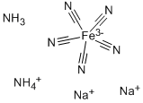 structure of CAS# 36682-41-4, Ammonium Disodium Pentacyanoammineferrate(II);AMMONIUM DISODIUM PENTACYANOAMMINFERRATE  DIHYDRATE;Pentacyanoammine Ferroate Ammonium Disodium Salt;AMMONIUM DISODIUM PENTACYANOAMMINEFERRATE(II)