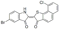 CAS#: 3687-67-0， 5-Bromo-2-(9-Chloro-3-Oxonaphtho[1,2-b]Thien-2(3H)-Ylidene)-1,2-Dihydro-3H-Indol-3-One