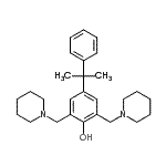 CAS 登录号:3692-16-8, 4-(2-苯基-2-丙基)-2,6-二(1-哌啶基甲基)苯酚