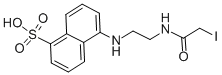 结构式 CAS# 36930-63-9, 5-[2-(碘乙酰氨基)乙基氨基]萘-1-磺酸