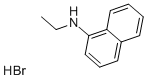 structure of CAS# 36966-04-8, N-Ethyl-1-Naphthylamine Hydrobromide;Ethyl-(1-Naphthyl)Ammonium Bromide;Ethyl-Naphthalen-1-Yl-Azanium Bromide;1-Naphthalenamine, N-Ethyl-, Hydrobromide