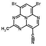 CAS#: 37160-11-5， 7,9-Dibromo-2-Methyl-1,3,6,9B-Tetraazaphenalene-4-Carbonitrile