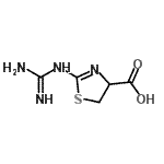 CAS#: 37168-70-0， 2-Carbamimidamido-4,5-dihydro-1,3-thiazole-4-carboxylic acid