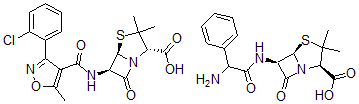 CAS#: 37203-95-5， (2R,5R,6R)-6-[(2-Amino-2-Phenylacetyl)Amino]-3,3-Dimethyl-7-Oxo-4-Thia-1-Azabicyclo[3.2.0]Heptane-2-Carboxylic Acid, (2S,5R,6R)-6-[[3-(2-Chlorophenyl)-5-Methyl1,2-Oxazole-4-Carbonyl]Amino]-3,3-Dimethyl-7-Oxo-4-Thia-1-Azabicyclo[3.2.0]Heptane-2-Carboxylic Acid