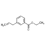 structure of CAS# 372510-70-8, Ethyl 3-Allylbenzoate;3-(3-Carboethoxyphenyl)-1-propene;3-ALLYL-BENZOIC ACID ETHYL ESTER;MFCD01319577
