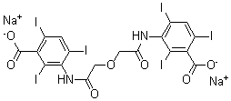 CAS#: 3737-71-1， 3,3'-[Oxybis[(1-Oxo-2,1-Ethanediyl)Imino]]Bis[2,4,6-Triiodo-Benzoic Acid] Disodium Salt