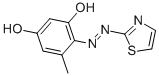 structure of CAS# 37422-56-3, 5-Methyl-4-(2-Thiazolylazo)Resorcinol;5-Methyl-4-(2-Thiazolylazo)-1,3-Benzenediol,  TAO;5-METHYL-4-(2-THIAZOLYLAZO)RESORCINOL, 9 5%;5-Methyl-4-(2-Thiazolylazo)-1,3-Benzenediol