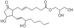 CAS#: 37497-47-5， 2,3-Dihydroxypropyl (5Z,8xi,13E)-11,15-Dihydroxy-9-Oxoprosta-5,13-Dien-1-Oate