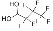structure of CAS# 375-02-0, Heptafluorobutyraldehyde Hydrate;2,2,3,3,4,4,4-Heptafluorobutyraldehyde;Zinc01847488;Butanal, Heptafluoro-
