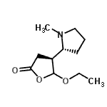 CAS 登录号：375348-90-6， (4S)-5-乙氧基-4-[(2R)-1-甲基-2-吡咯烷基]二氢-2(3H)-呋喃酮