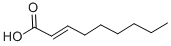 structure of CAS# 3760-11-0, 2-Nonenoic Acid;.Alpha.-Nonenoic Acid;2-Nonenoic Acid;2-Nonenylic Acid