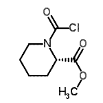 CAS 登录号：376347-06-7， 甲基(2S)-1-(氯甲酰基)-2-哌啶羧酸酯