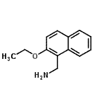 structure of CAS# 376594-96-6, 1-(2-Ethoxy-1-Naphthyl)Methanamine;(2-ethoxynaphthalen-1-yl)methanamine;1-Naphthalenemethanamine,2-ethoxy-