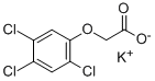 structure of CAS# 37785-57-2, 2,4,5-Trichlorophenoxyacetic Acid Potassium Salt;Potassium 2-(2,4,5-Trichlorophenoxy)Ethanoate;Potassium 2,4,5-Trichlorophenoxyacetate