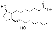 结构式 CAS# 37785-99-2, (9beta,13E,15S)-9,15-二羟基前列腺-13-烯-1-酸