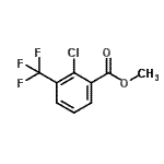 structure of CAS# 378231-19-7, Methyl 2-Chloro-3-(Trifluoromethyl)Benzoate;Methyl 2-chloro-3-(trifluoromethyl)benzoate;Methyl 2-Chloro-3-trifluoromethylbenzoate