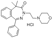 CAS 登录号：37922-72-8， 5,5-二甲基-3-(2-吗啉-4-基乙基)-1-苯基-2,3-苯并二氮杂卓-4-酮盐酸盐
