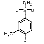 结构式 CAS# 379254-40-7, 4-氟-3-甲基苯磺酰胺