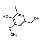 CAS#: 37987-21-6， 4-(Hydroxymethyl)-2-Iodo-6-Methoxyphenol