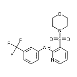 CAS#: 38025-96-6， 3-(4-Morpholinylsulfonyl)-N-[3-(Trifluoromethyl)Phenyl]-2-Pyridinamine